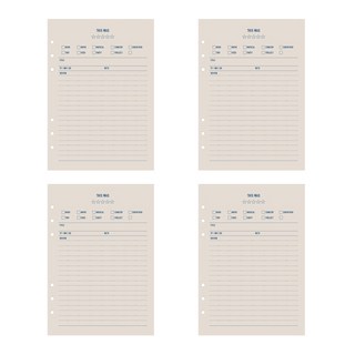 페이퍼리안 메이크 어 메모 6공 내지 리뷰, 4개, 16매