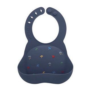 FROMISE 矽膠圍兜, Raindrop, 1個, 1個