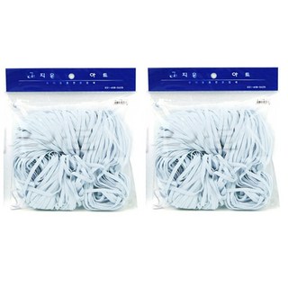 4條羅紋鬆緊帶 91.44m, 白色, 2個