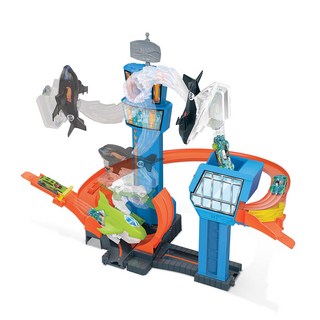 Hot Wheels 電動機場特技玩具套裝, 混合色