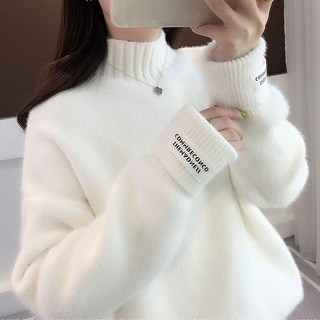 LUNAGIRL 女款高領針織毛衣