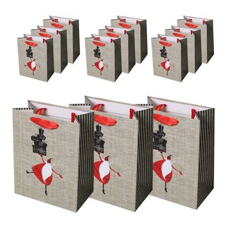 Lead home 聖誕禮物購物袋 12入, 聖誕老人的禮物