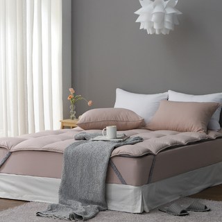 DAYMADE Duplex 頂級鬆緊帶型雙面床墊, 粉米色