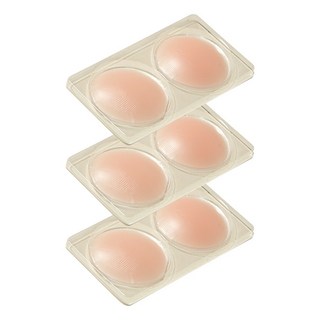 marun5 矽膠女性胸貼 裸膚色, 3個