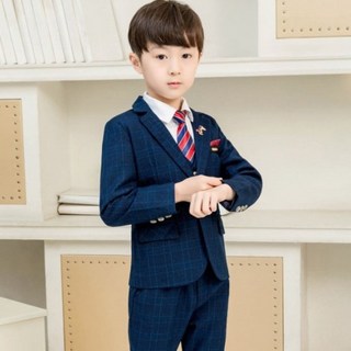Miso Papa 男童Snoop格紋西裝套裝