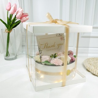 LOVELY FARM 香皂花 滿滿愛意 反轉零用錢蛋糕, 櫻花色, 1個