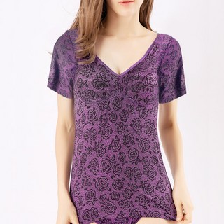 Lovelyon 發熱玫瑰不織布短袖罩杯背心