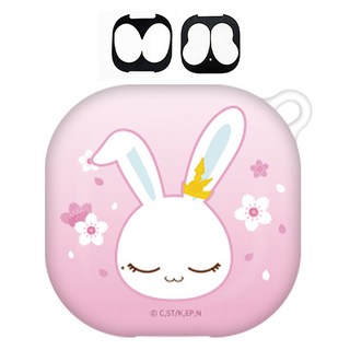 庫洛魔法使 Galaxy Buds Live / Buds 2 硬殼保護殼 + 防塵貼, 單品, 粉色 小桃