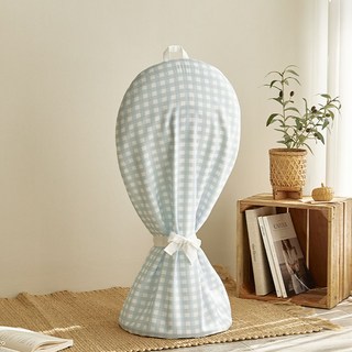 베베데코 패브릭 선풍기커버 캔디체크, 블루