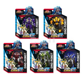 Dino 5DX 變形機器人玩具 5 件套, 混色
