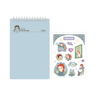 플라잉웨일즈 빨강머리앤 스터디플래너 100일, 파우더 블루, 1개