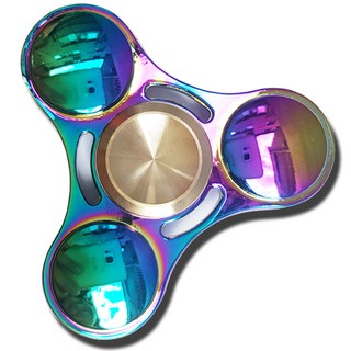 花式三葉金屬指尖陀螺, 混合色, 光彩UFO