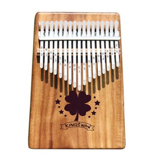 李漢善生活科學 原木17鍵卡林巴 桃木, 四葉草, 1個