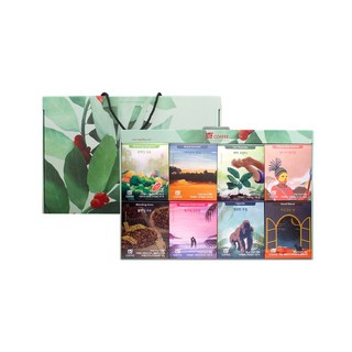 1킬로커피 드립백 커피 50g x 8p세트, 원시의 편안함 + 부담 없는 밤 + 페어 르완다 + 블렌딩 구수 + 영원한 우정 + 아마존의 휴식 + 핑크빛 입맞춤 + 블렌딩 상콤, 1세트