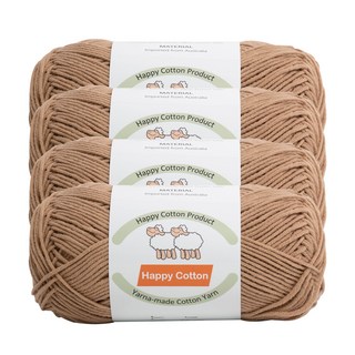 Yarna Happy Cotton 編織線 100g, 706, 4個