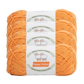 Yarna Happy Cotton 編織線 100g, 773, 4個
