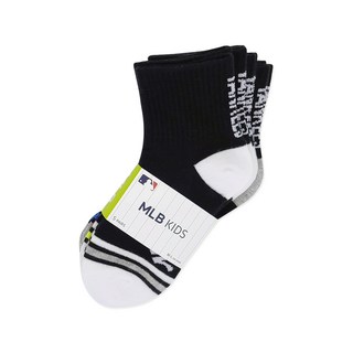 MLB 兒童直式logo中筒襪5入組