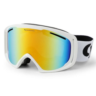 oaklans Premium Board 滑雪護目鏡 M7, 鏡框（白）+鏡片（紅鏡）