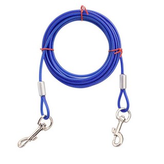 중대형견 롱와이어 리드줄, 블루, 1개
