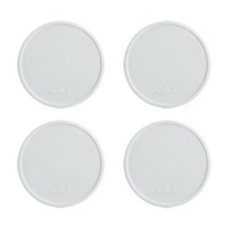 에이드엘 써클 실리콘 컵받침, 화이트, 4개