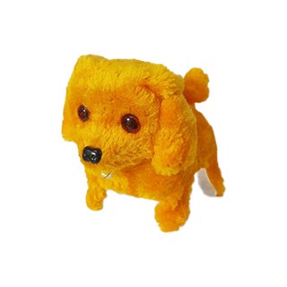 파피앙 움직이는 강아지 작동인형 + 건전지, 12cm, 골드(PP4), 1개