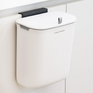 DALPAENGI LIVING 壁掛式掀蓋垃圾桶 7L, 白色