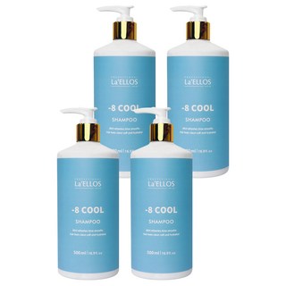 La'ELLOS 愛諾斯 負8度COOL涼抗屑洗髮精, 500ml, 4瓶