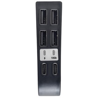 PGTECH PS5 SLIM主機 專用USB擴展器 六合一HUB, 1個, GP-524, 黑色