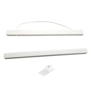 HANsoooh 室內裝飾木質掛軸 + 無痕掛鉤, 白色(掛軸), 混合色(掛鉤)