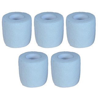 彈性運動膠帶 5入, 白色的