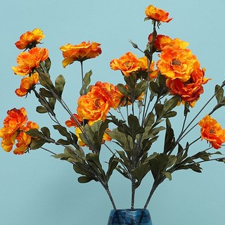 人造花婚禮玫瑰 YT_RC042 2入, 橘色