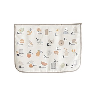 BEBE DECO 汽車專用磁吸式圖案印花遮陽罩, 柔和的字母表, 1個