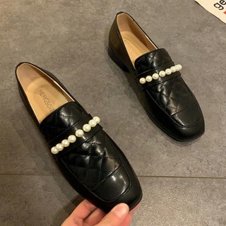 TCR 女款珍珠飾邊樂福鞋