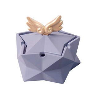 翅膀裝飾煙灰缸 灰色, 1個