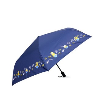 小小兵安全開關邊框圖案自動傘 JUMNU70003+傘套組