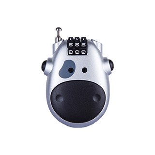 多用途迷你鋼纜鎖 銀色, 1個