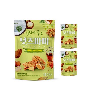 IT'S REAL NUTS 楓糖堅果派 夏威夷果仁款, 180g, 3包