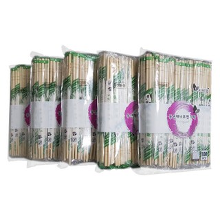 Livingwell 免洗木筷, 5入, 100入