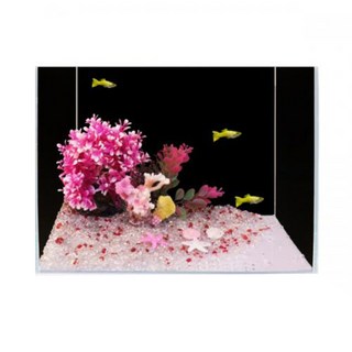 精美魚缸套組 迷你魚缸裝飾套組 A款, 1套