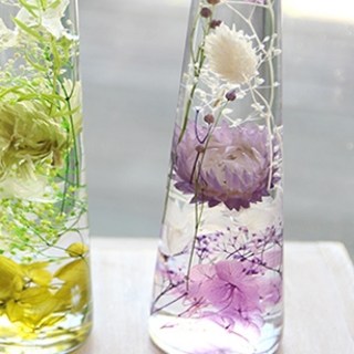 THE VOM 浮游花永生花氣氛燈, 紫色雛菊 紫色滿天星