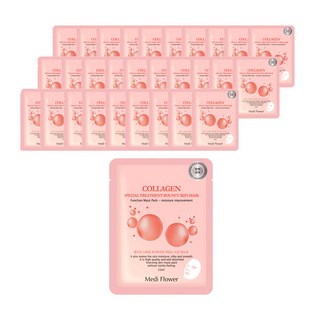 MediFlower 膠原蛋白彈力面膜, 1片, 30片