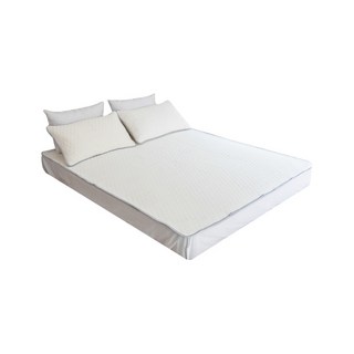 SaenghwalBaekseo 乳膠冰涼床墊組, 白色, 涼爽墊+涼枕 2入