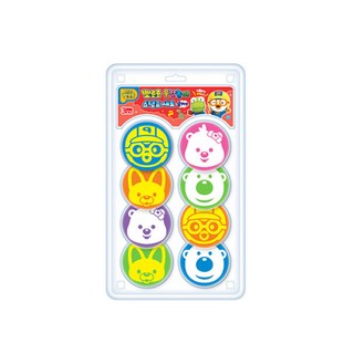 iWill Pororo 繪畫遊戲印章8件組, 混合色