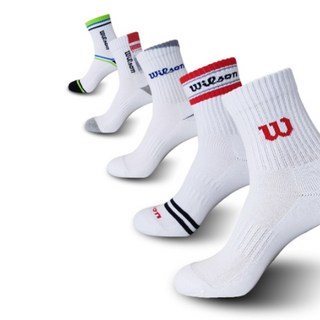 Wilson 男士運動襪, 1套, 白色