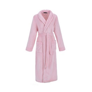 喝一杯酒剛好豪華飯店浴袍 L/XL, 粉色的, 1個