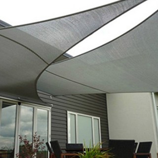 Fine Goods 方形防水遮陽棚, 灰色