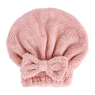 TCR 蝴蝶結乾髮帽, 粉紅色, 1個