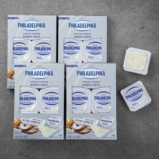 필라델피아 크림치즈, 16.67g, 6개입, 4개