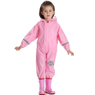 hugmii Hug Me Korea 全身美術罩袍/雨衣/雨衣/灘塗體驗服/雨衣, 粉紅色