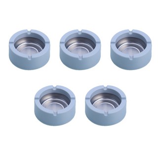 All Nine 柔和彩色圓形菸灰缸, 藍色, 5個